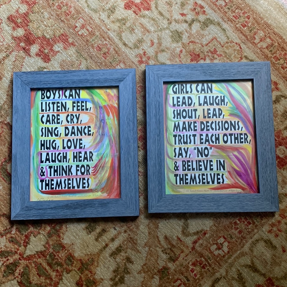 Pair of art prints